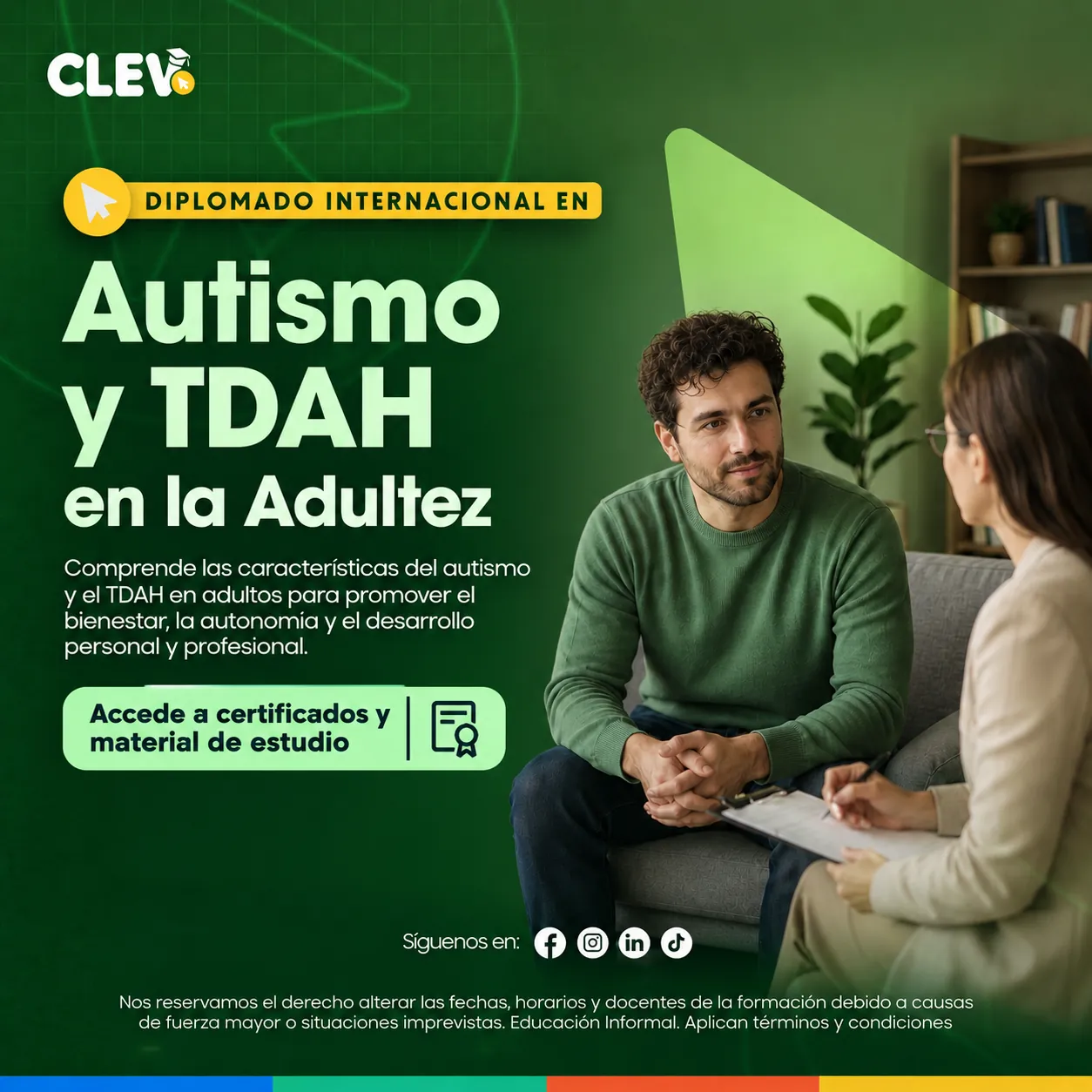Diplomado en Autismo y TDAH en la Adultez