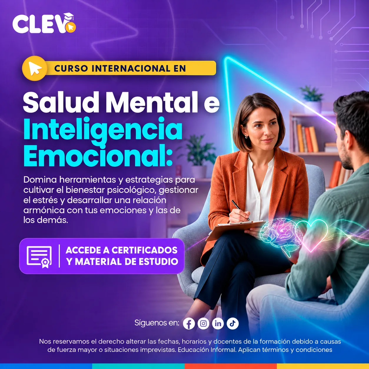 Curso en Salud Mental e Inteligencia Emocional