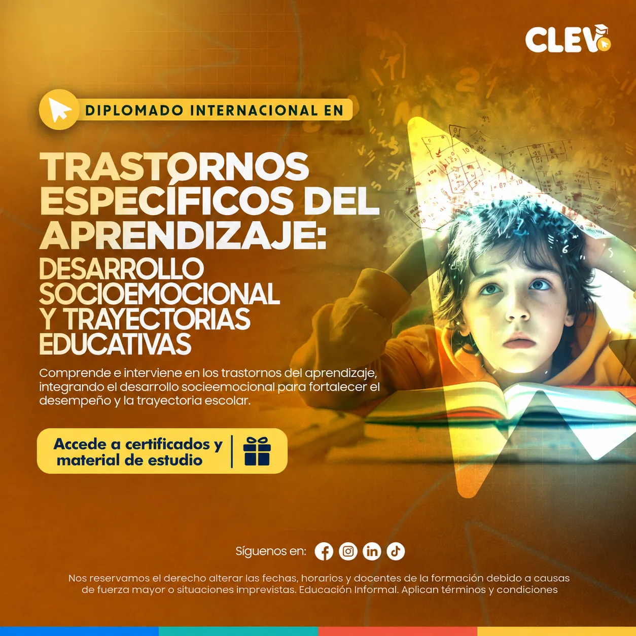 Diplomado en Trastornos Específicos del Aprendizaje: Desarrollo Socioemocional y Trayectorias Educativas