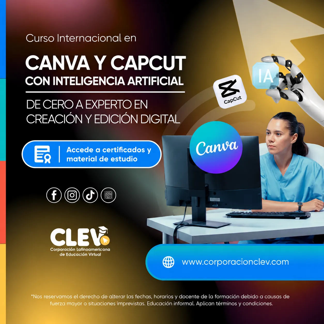 Curso en Canva y CapCut con Inteligencia Artificial: De Cero a Experto en Creación y Edición Digital