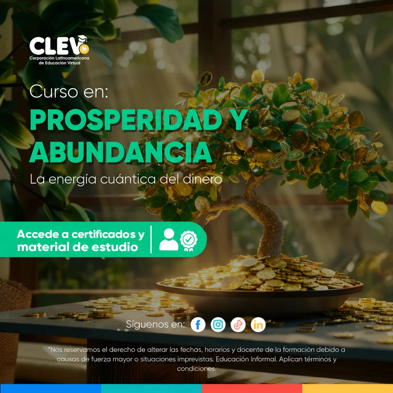 Curso en Prosperidad y Abundancia, la Energía Cuántica del Dinero  