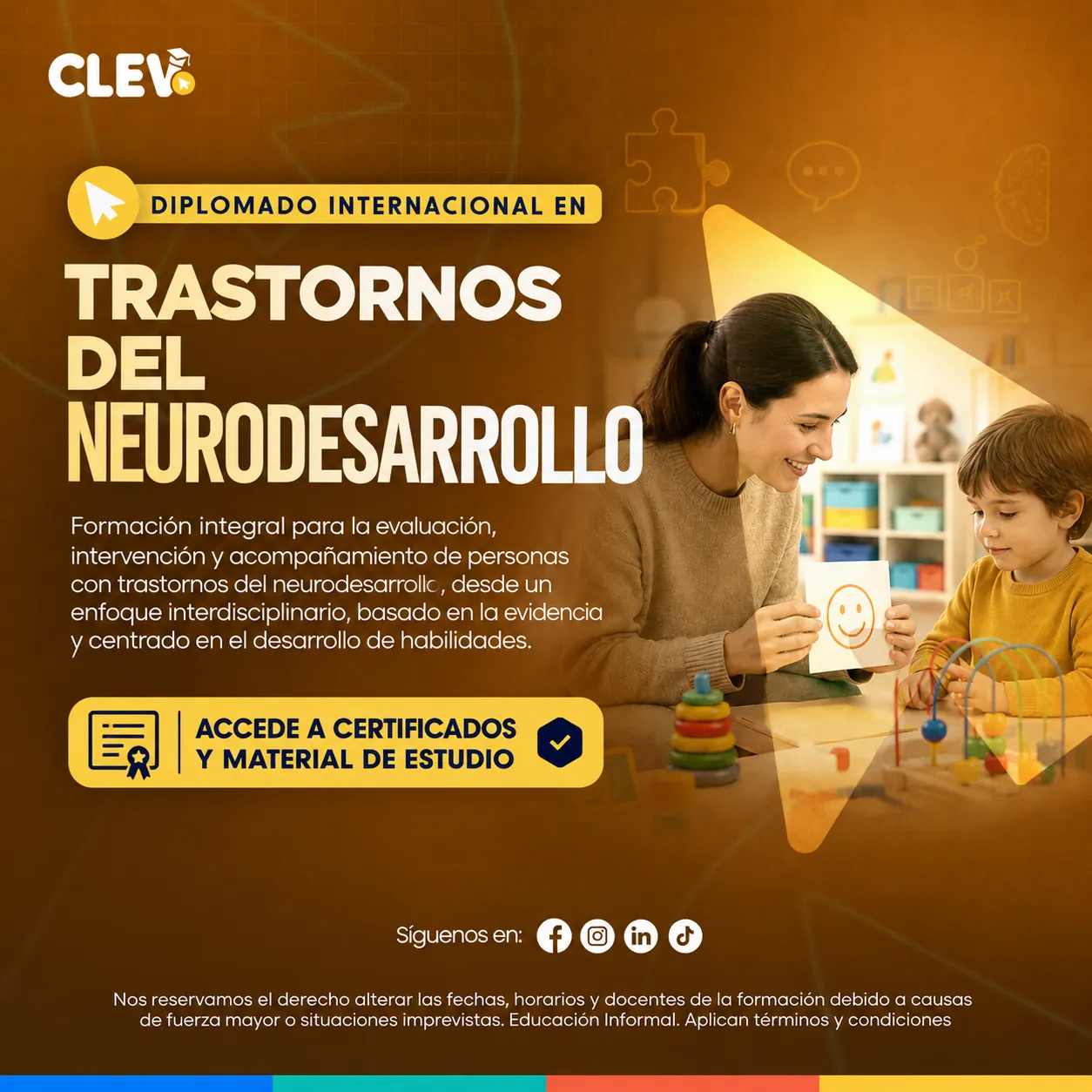 Diplomado en Trastornos del Neurodesarrollo: Comprendiendo y Apoyando el Desarrollo Infantil