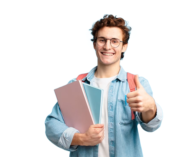 Estudiante aprendiendo